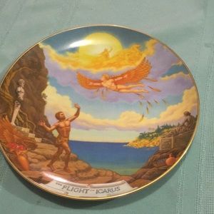 Flight of Icarus 1rst Edition Collector plate 1982